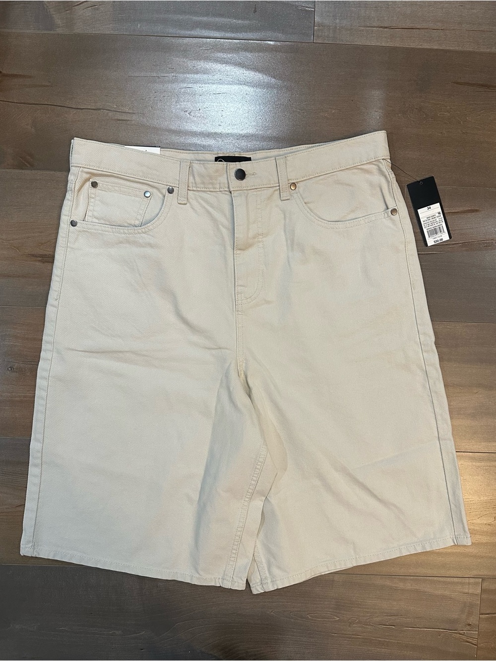 Original Use Men's baggy Beige Jean Shorts jorts
